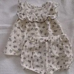 juo セットアップ 100cm ブラウス ブルマ 小花柄