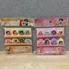 ディズニープリンセス　ピック　アリエル　ラプンツェル　白雪姫　シンデレラ