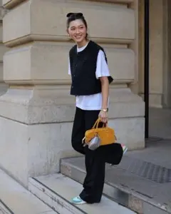 ジプソフィア gypsohila Crystal Gilet ブラック　ジレ