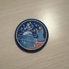ディズニー刺繍缶バッチ シンデレラ