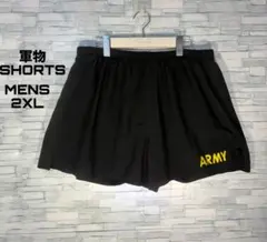 【USA古着】軍物スイムショーツ2XL相当インナードローありポケなしARMY黒のサムネイル