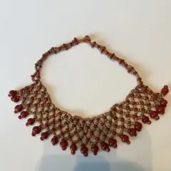エスニック調 ビーズネックレス（ヴィンテージ）