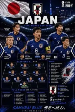サッカー日本代表ワールドカップ初出場記念ポスター サッカー日本代表ワールドカップ初出場記念ポスター - メルカリ