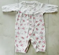 メゾピアノ 花柄ロンパース F (50-70cm)