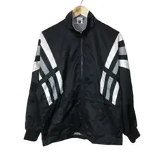 アディダス　トラックジャケット　ウィンドブレーカー　バックワッペンロゴ　日本製