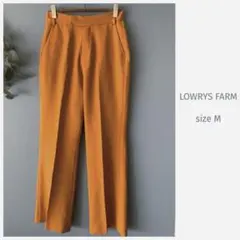 LOWRYS FARM ダークオレンジセンタープレスパンツ 春夏