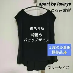 【1回のみ着用極美品】後ろ長めアパートバイローリーズとろみブラウス