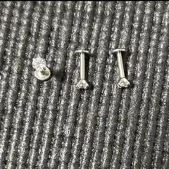 94　ボディピアス　16G　3本セット　つけっぱなしピアス　ステンレスピアス
