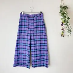 ♪タグ付き美品♪ X-girl チェック ワイドパンツ