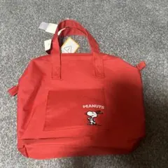 PEANUTS スヌーピー トートバッグ 赤