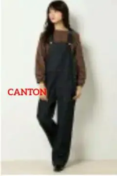 【美品】【CANTON】 オーバーオール / デニム　M フルレングス