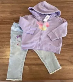 Baby gapディズニーミニー パーカー デニムパンツ セット90cm難あり