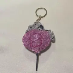 SNOOPY キラキラ ラインストーン キーホルダー