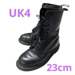 Dr.Martens 10ホール UK4 1490 23cm ロゴ型押し レザー