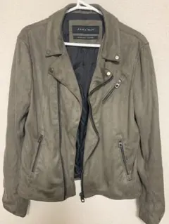 最終値下げ！ ZARA MAN ライダースジャケット グレー S