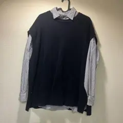 ニコアンド　ニットベスト　シャツ　セット　③