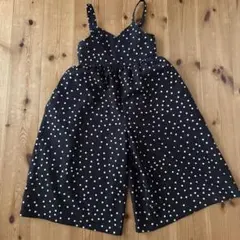 110センチ　GU ドット柄サロペット
