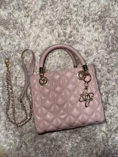 RANDA ピンク キルティング ショルダーバッグ