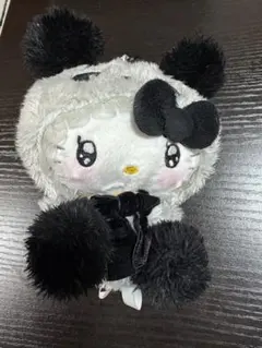 ハローキティ ぬいぐるみ マスコット　白黒