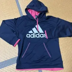 adidas キッズジャージ ネイビー/ピンク 5 Ｊｒ．Sサイズ