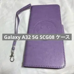 未使用✨️ Galaxy A32 5G SCG08 ケース 手帳型 パープル