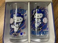 新品　未開封　サンリオ　ハローキティー　マリナーズ　コラボ　グラスセット