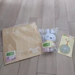 ミッフィーくじ セット (タオル・ぬいぐるみ・キーホルダー)