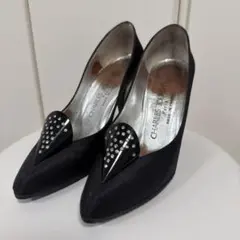 CHARLES JOURDAN パンプス ブラック ビジューのサムネイル