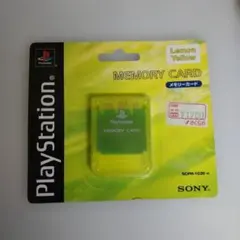 PlayStation メモリーカード SCPH-1020 レモンイエロー