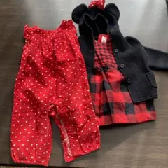 美品！babyGAP ロンパース ワンピースカーディガン３点女児　6〜12m