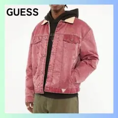 未使用　ゲス　GUESS トラッカージャケット　Mサイズ　レッド　ヴィンテージのサムネイル