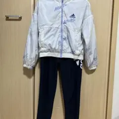 女の子　adidas 上下セットアップ　140cm