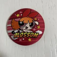 パワーパフガールズ　ブロッサム 刺繍缶バッジ