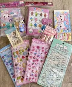 キャラクターシールセット バインダー付きシールまとめ売り シール　レトロ