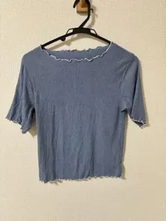 シャーリング　トップス　M