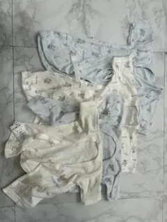 【4枚セット】ディズニー ベビー肌着セット（短肌着50 コンビ肌着60）ミッキー