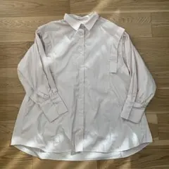 ヘザー 2WAYボタンチュニックシャツ ピンクベージュ Heather