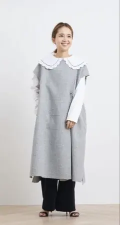 美品 yori グレンチェックジレ ヨリ　ベスト 2025年最新】yori ジレ チェックの人気アイテム - メルカリ