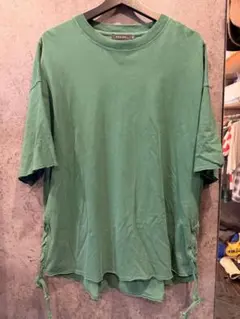 niko and... サイドレースアップ Tシャツ グリーン M