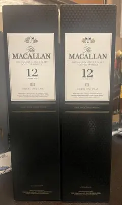 マッカラン 12年シングルモルト シェリーオークカスク 40% 700ml 2本