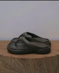 靴 todayful paes brown 38 TODAYFUL × paes flip flop DARK BROWN 38 - メルカリ