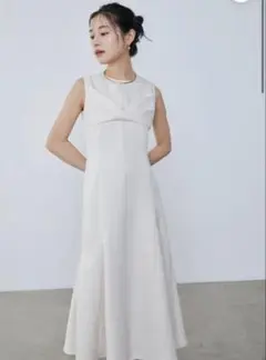 laube blancローブブランBelted Jacquard Dress S - メルカリ