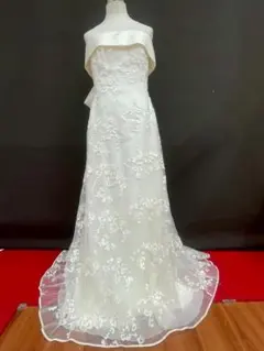 特別セール T-401-100中古ウェディングドレス☆オフホワイト⭐︎TOSCA