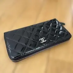 CHANEL マトラッセ エナメル 長財布