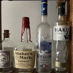 メーカーズ 空瓶　ボトルGoose Haku モンキー　酒瓶 バー