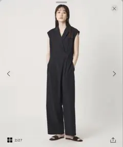 TICCA＊リネンコンビネゾン＊サイズ1＊ネイビー＊オールインワン＊紺＊ティッカ TICCA＊リネンコンビネゾン＊サイズ1＊ネイビー＊オールインワン＊紺