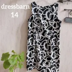 海外古着⭐️dressbarn【14】ノースリーブミニワンピース 黒 白