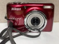 3Fジャンク品 Nikon COOLPIX L30レッド デジカメ 単3電池駆動 - メルカリ