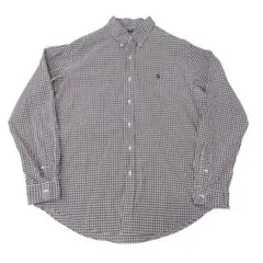 む*ん様 Ralph Lauren L ギンガムチェック BD長袖シャツ ポニー