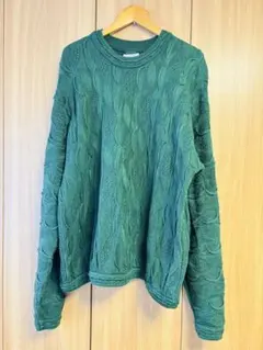 COOGI クルーネック ニット セーター グリーン